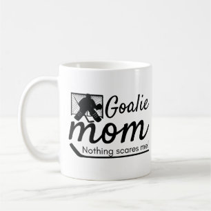 Hockey Goalie Mum Mug not scared black
