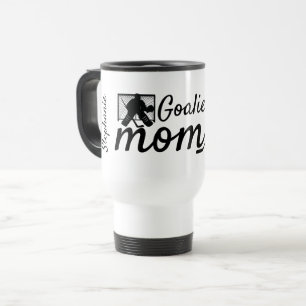 Hockey goalie mum travel mug nothing scares me