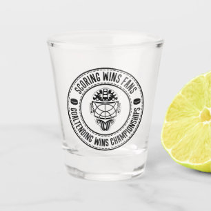 Hockey Goalie Saying Shot Glass