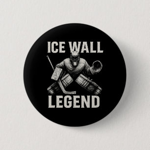 Hockey Goalie Sportswear – Ice Wall Legend Save Th 6 Cm Round Badge
