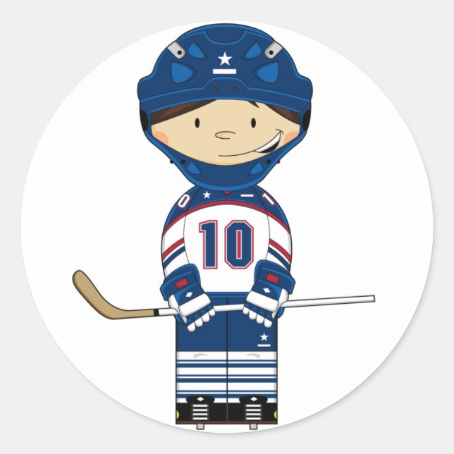 Hockey Goalkeeper Sticker (Front)