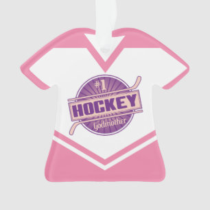 Hockey Godmother Name & Number Jersey Ornament