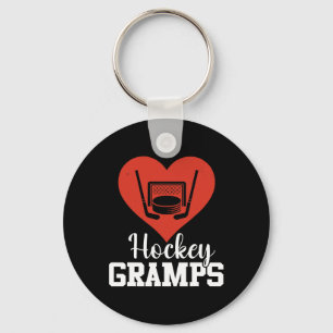 Hockey Gramps Hockey Heart Love (1) Key Ring