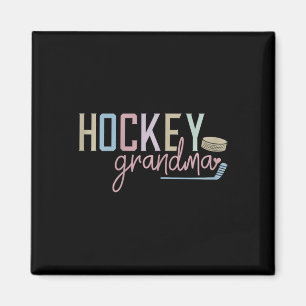 Hockey Grandma Design Cute Ice Hockey Lovers Fan Magnet