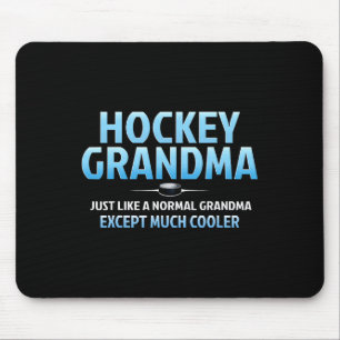 Hockey Grandma Funny Ice Hockey Grandmother Mother Mouse Mat