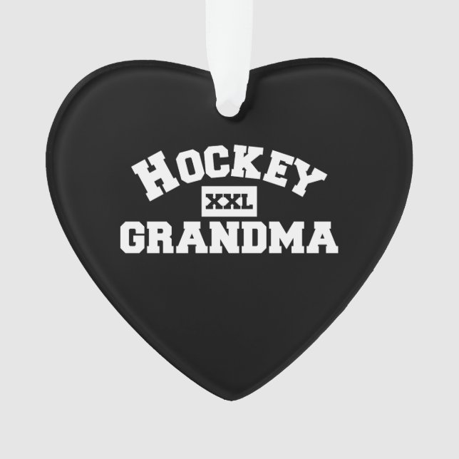 Hockey Grandma Ornament (Front)