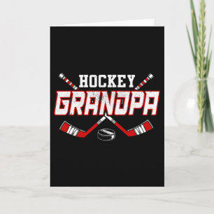 Hockey Grandpa Shirts For Men Papa Father's Day Vi Card