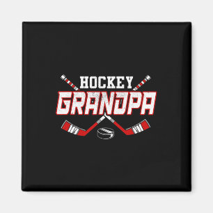 Hockey Grandpa Shirts For Men Papa Father's Day Vi Magnet