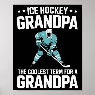 Hockey Grandpa The Coolest Term, Ice Hockey Grandp Poster