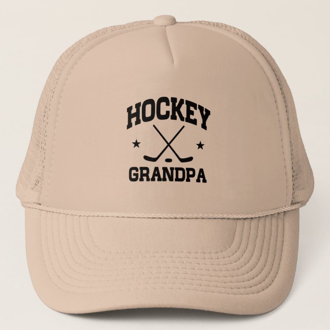 Hockey Grandpa Trucker Hat (Front)
