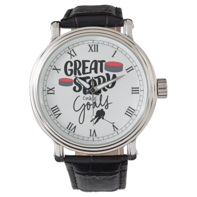 HOCKEY GREAT STORY - CHASE GOALS WATCH (Front)
