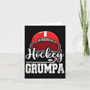 Hockey Grumpa Hockey Player Game Day Father's Day Card