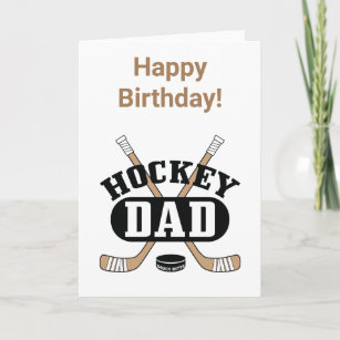 Ice Hockey Birthday Cards | Zazzle UK