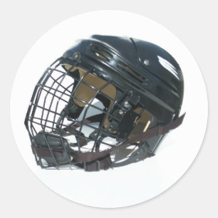Hockey Helmet Classic Round Sticker