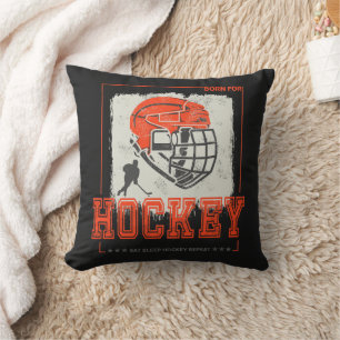 Hockey Helmet Vintage Player Game Trainer Or Coach Cushion