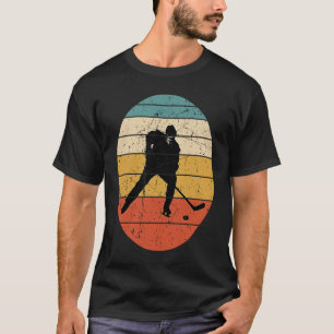 Hockey Hockey Frisbee Retro Vintage 70's 80's T-Shirt