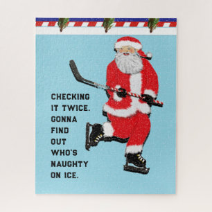 Hockey Holiday Gift Jigsaw Puzzle