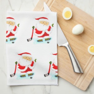 Hockey Holiday Gift Tea Towel