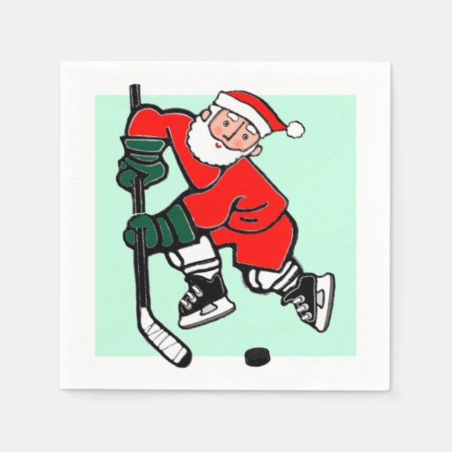 Hockey Holidays Napkin (Front)