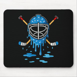 Hockey Ice Cream Drip Boys Girls Ice Hockey Youth  Mouse Mat