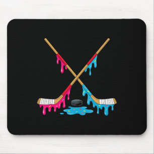 Hockey Ice Cream Drip Boys Ice Hockey Youth Player Mouse Mat
