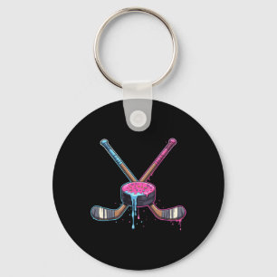 Hockey Ice Cream Drip Boys Youth Kids Men Women Dr Key Ring