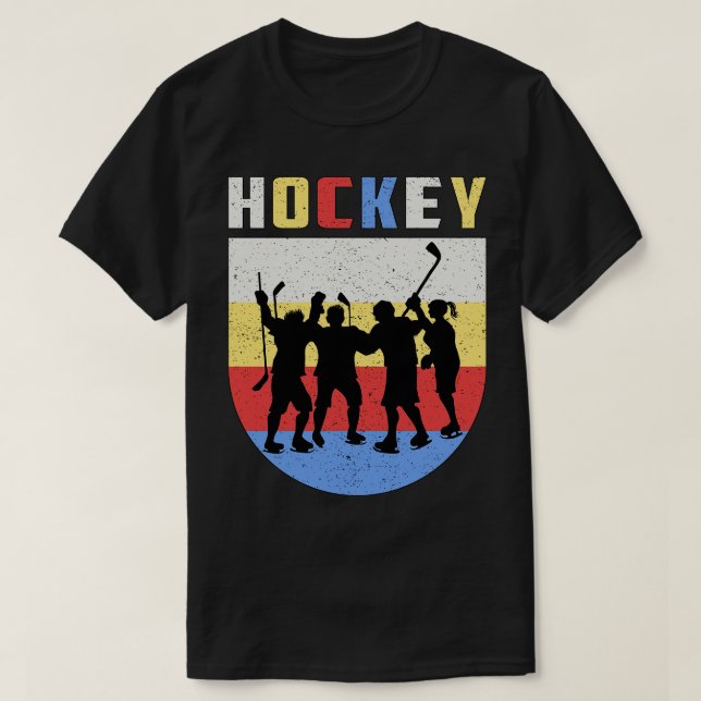 Hockey Ice Hockey Fan Player  T-Shirt (Design Front)