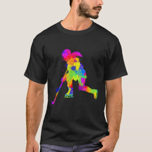 Hockey Ice Hockey Girls Women Youth Kids T Shirt