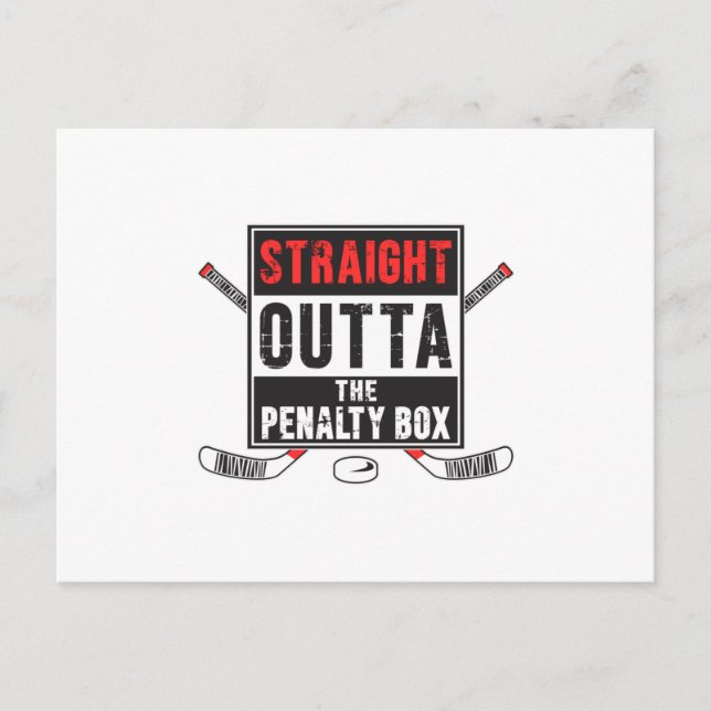 Hockey Ice Hockey Stick Sports Team Funny Gift Postcard (Front)