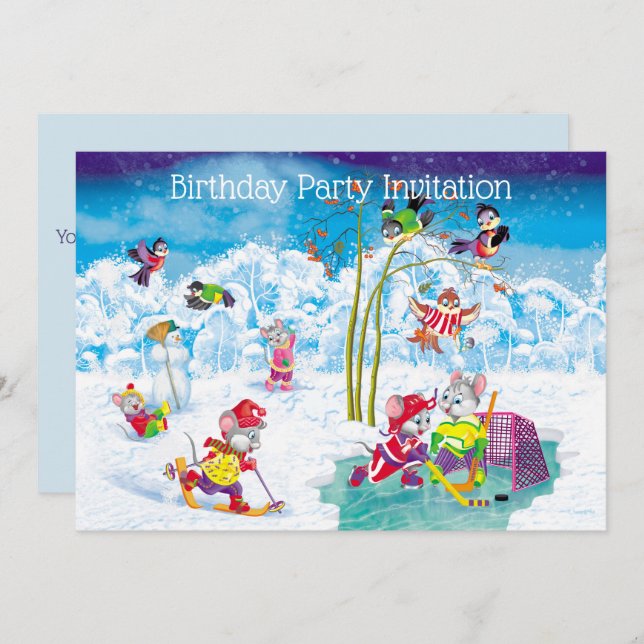 hockey invitation (Front/Back)