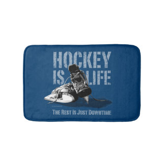 Hockey Is Life Bath Mat