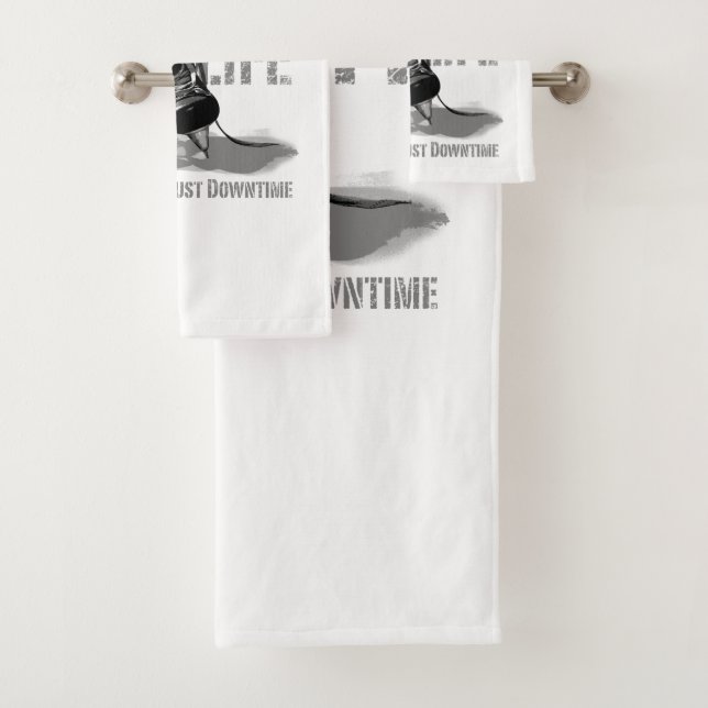 Hockey Is Life Bath Towel Set (Insitu)