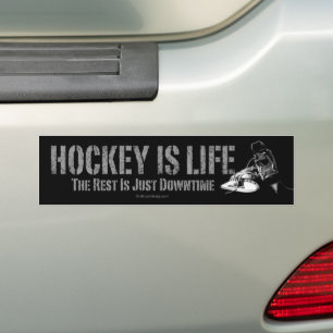 Hockey Is Life Bumper Sticker