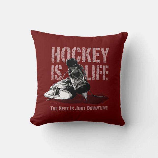 Hockey Is Life Cushion (Front)