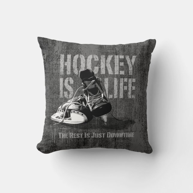 Hockey Is Life Cushion (Front)