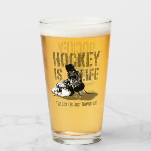 Hockey Is Life Glass