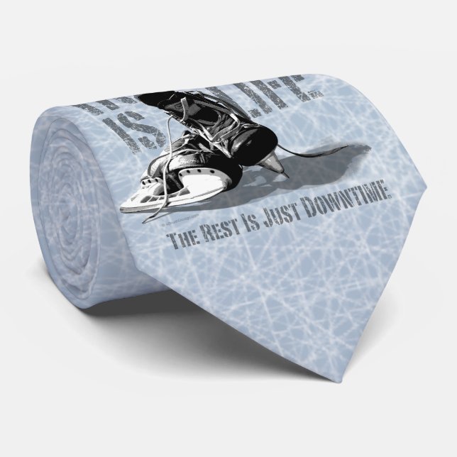Hockey Is Life Tie (Rolled)