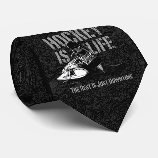 Hockey Is Life Tie (Rolled)