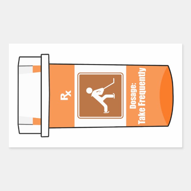 Hockey Is My Drug Rectangular Sticker (Front)