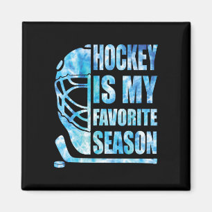 Hockey Is My Favorite Season Funny Youth Women Boy Magnet