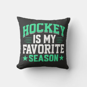 Hockey is My Favourite Season Cushion