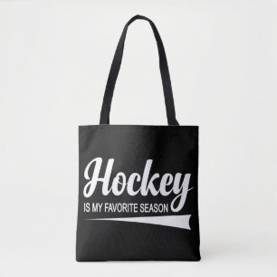 Hockey Is My Favourite Season Tote Bag