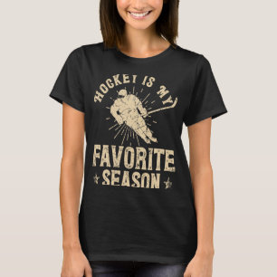 Hockey Is My favourite Season Vintage Ice Hockey   T-Shirt