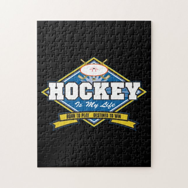 Hockey is My Life Jigsaw Puzzle (Vertical)