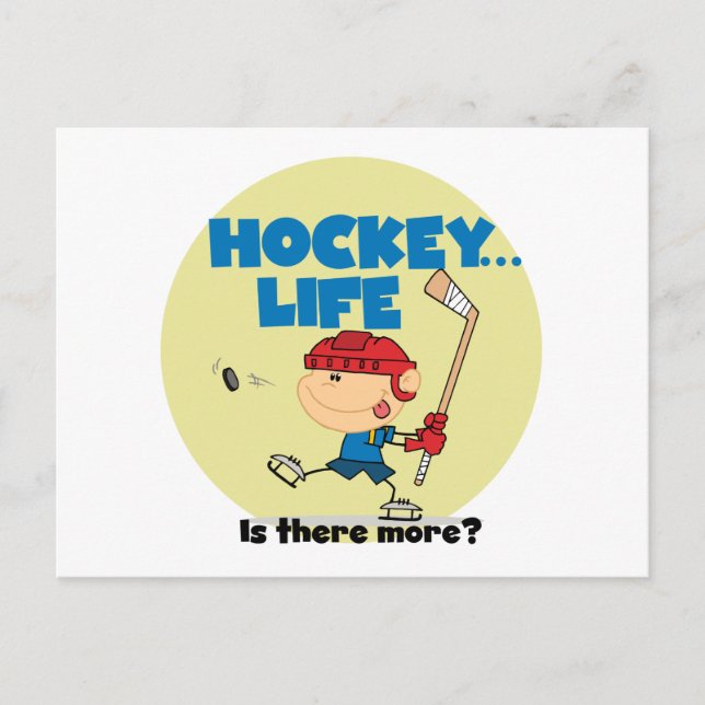 Hockey is There More T-shirts and Gifts Postcard (Front)
