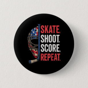 Hockey Jersey Gifts For Men Kids Youth Adults Funn 6 Cm Round Badge