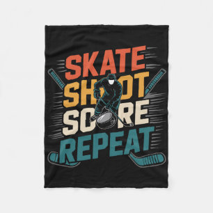 Hockey Jersey Gifts For Men Kids Youth Adults Funn Fleece Blanket