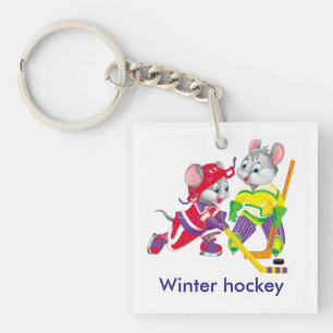 hockey key ring