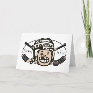 Hockey Kid Holiday Card