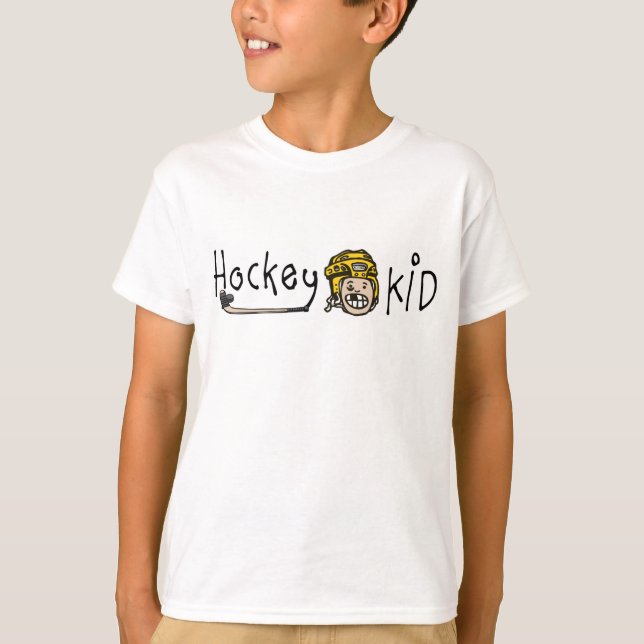 Hockey Kid Yellow T-Shirt (Front)